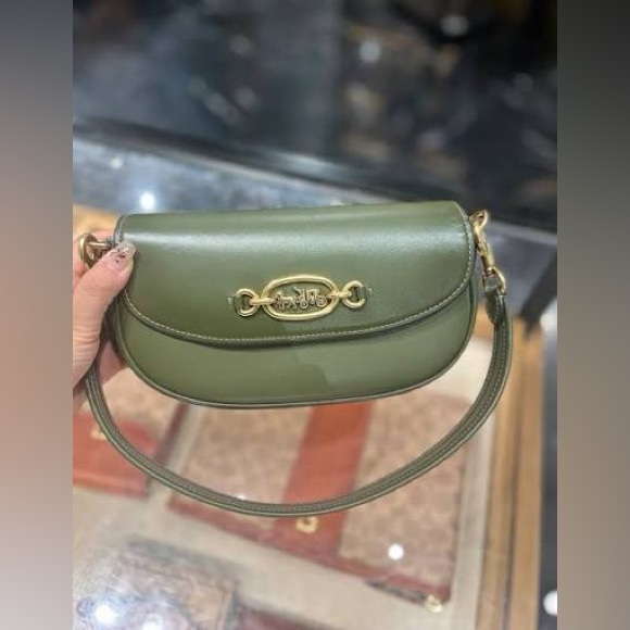 Coach Olive Green Harley Shoulder/Crossbody Bag - Picture 4 of 7